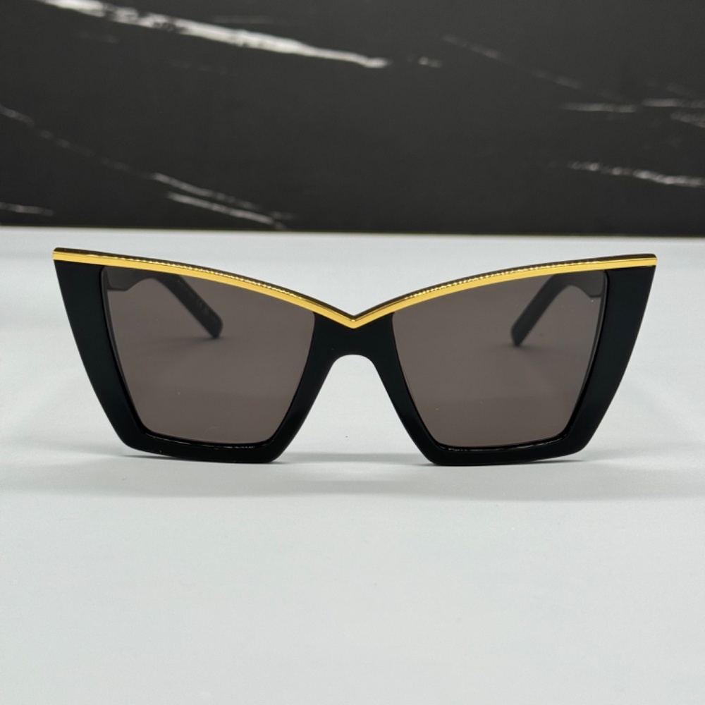 NEW SAINT LAURENT CAT EYE WOMEN SUNGLASSES SL 570 001 - Picture 6 of 14